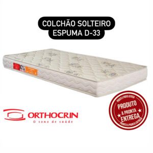 COLCHÃO ESPUMA  DIAMANTE D-33  88x188x16 SOLTEIRO
