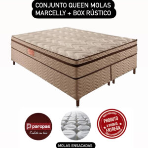 CONJUNTO BOX MARCELLY + BOX RUSTICO QUEEN