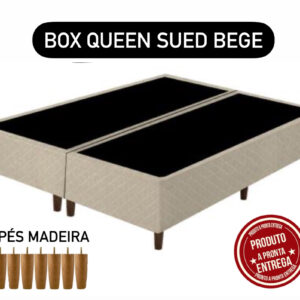 BOX SUED BEGE 158X198X28 QUEEN