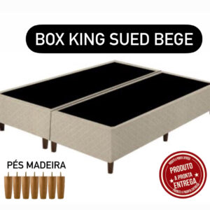 BOX  SUED BEGE 193x203x28 KING