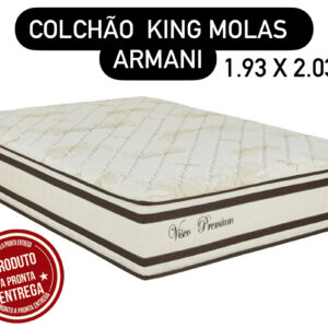 COLCHÃO MOLAS ARMANI 193x203x32 KING