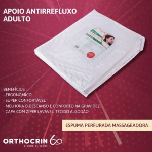 Travesseiro Apoio Antirefluxo Adulto Orthocrin - 70x83x15