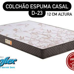 COLCHÃO  ESPUMA D-23 ECOFLEX 138x188x12 CASAL