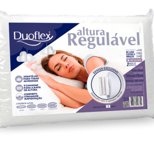TRAVESSEIRO ALTURA REGULÁVEL DUOFLEX 50x70