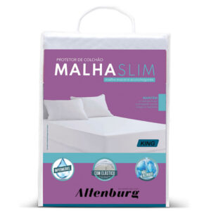 Protetor de Colchão Impermeável Altenburg Malha Slim - Branco 193 KING