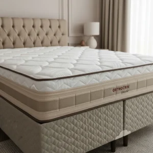 Conjunto Cama Box Orthocrin Molas Ensacadas Splendor Queen 158x198