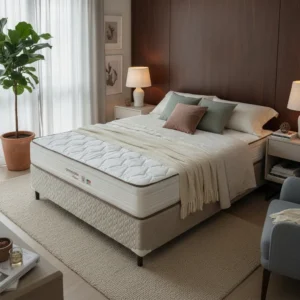 Conjunto Cama Box Casal Primor Molas Ensacadas Orthocrin